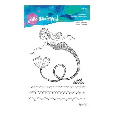 Spellbinders Clear Stamps - Glorious Mermaid